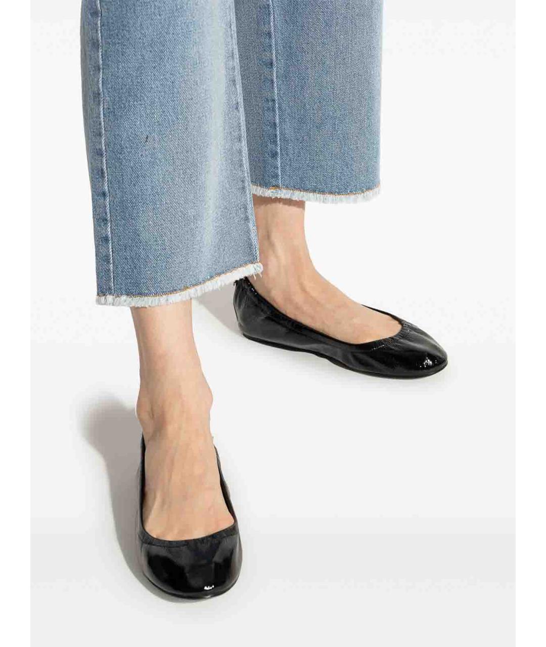ISABEL MARANT Черные кожаные балетки, фото 6