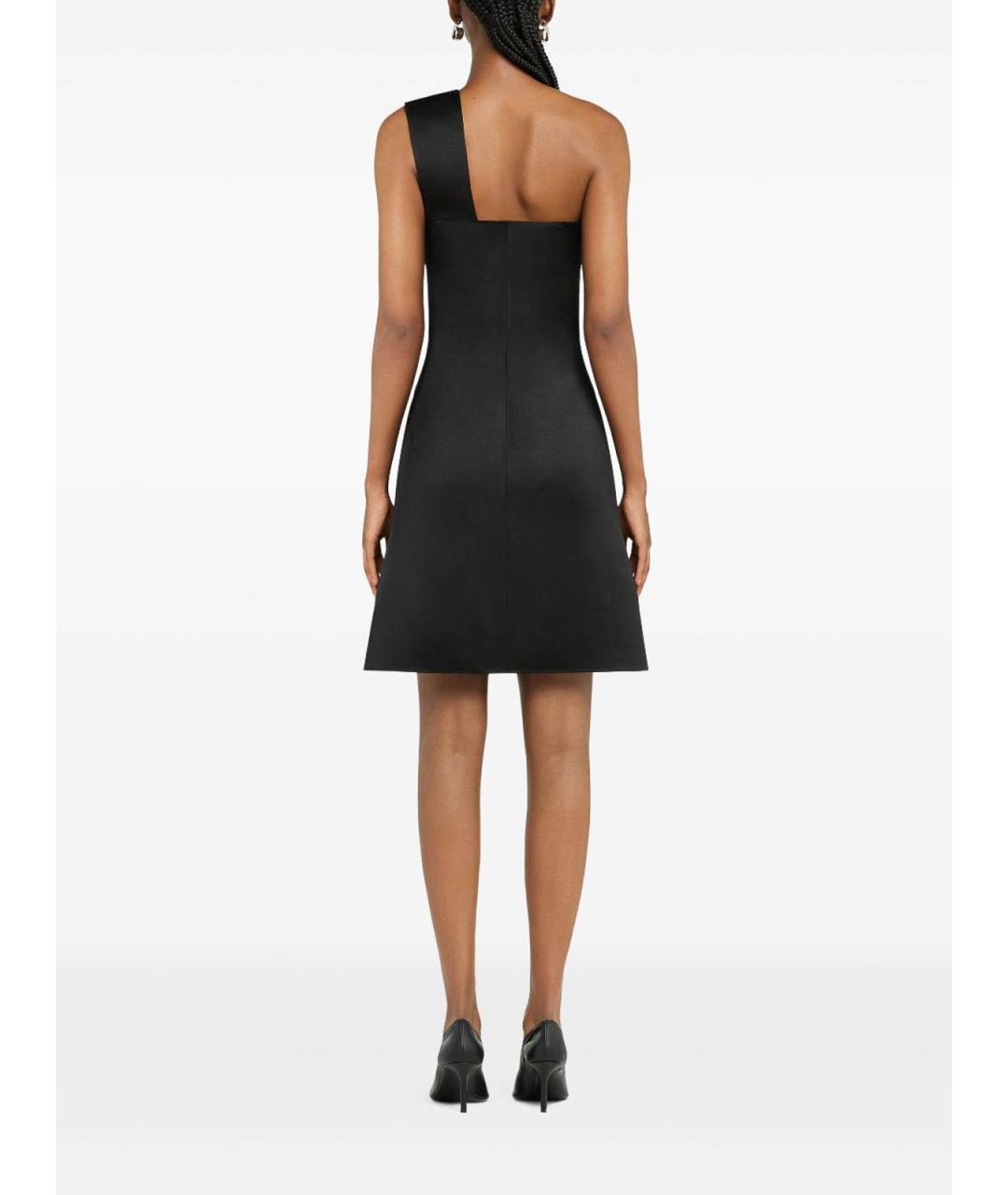 COURREGES Черное полиэстеровое повседневное платье, фото 4