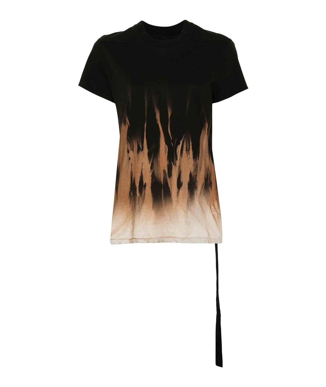RICK OWENS Черная хлопковая футболка, фото 1