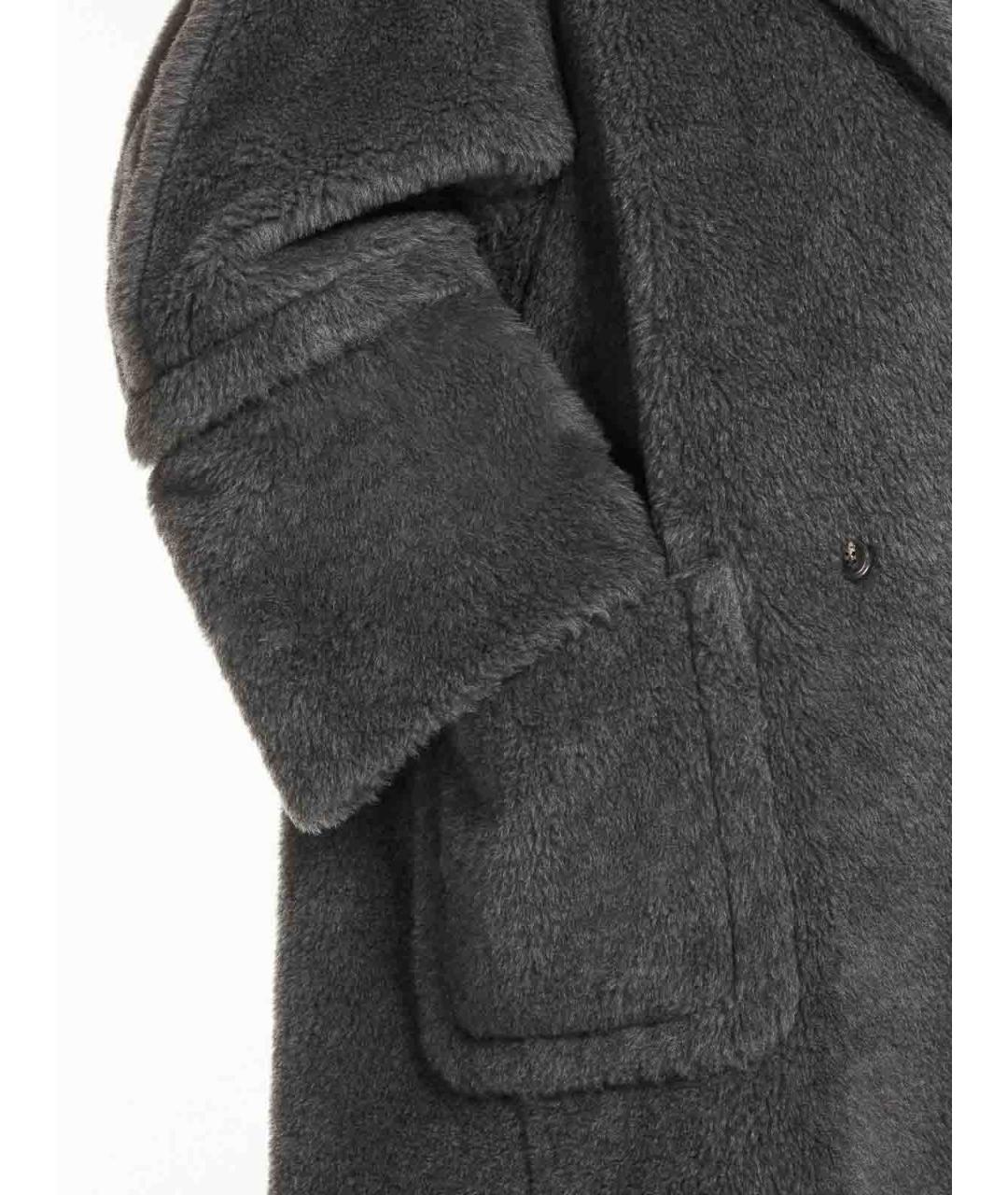 MAX MARA Антрацитовое шерстяное пальто, фото 6
