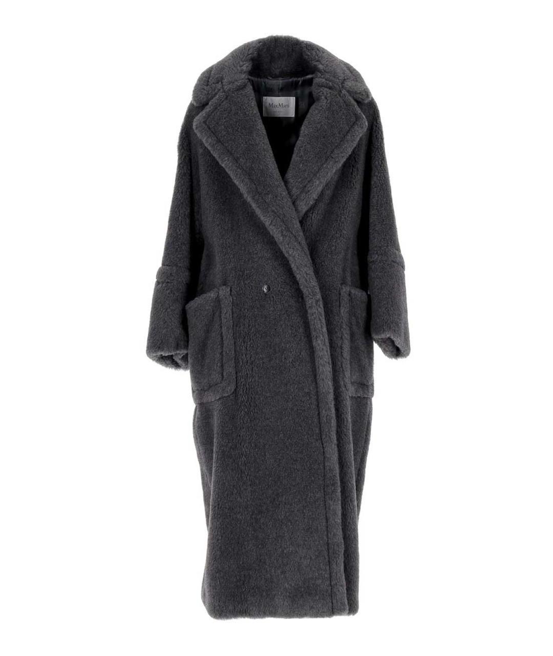 MAX MARA Антрацитовое шерстяное пальто, фото 1