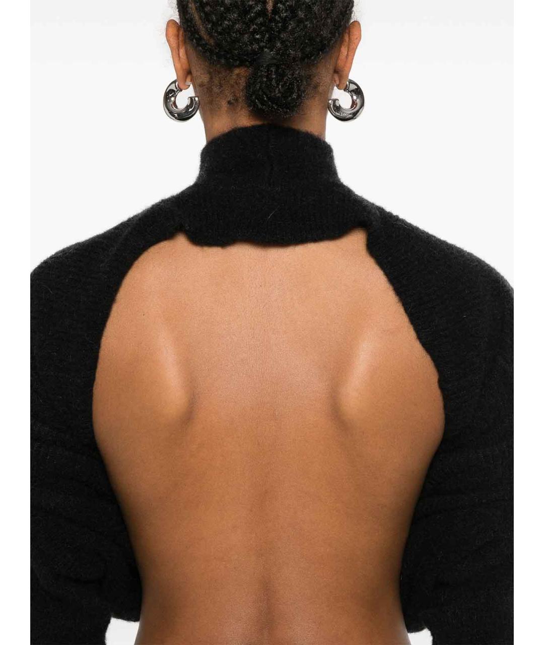 RICK OWENS Черная шерстяная водолазка, фото 5