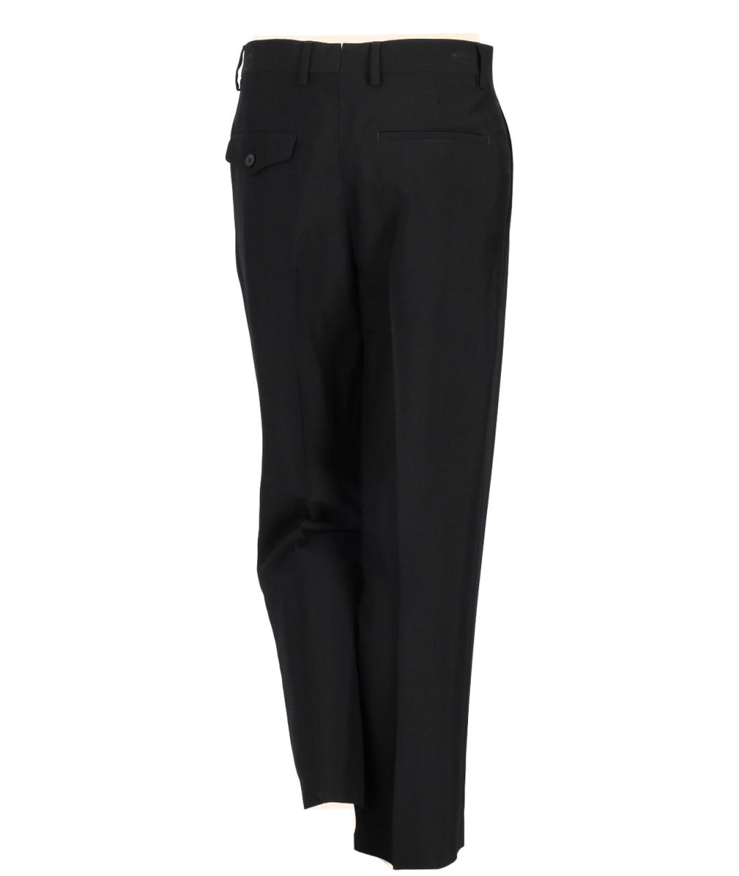 ANN DEMEULEMEESTER Черные вискозные брюки широкие, фото 3