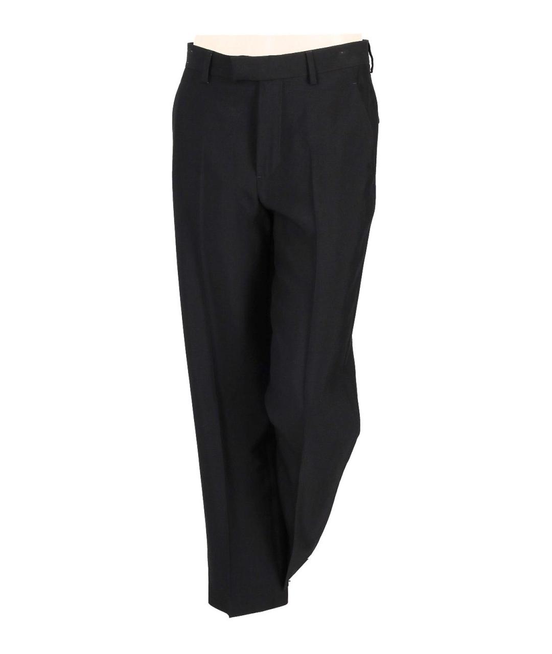 ANN DEMEULEMEESTER Черные вискозные брюки широкие, фото 1