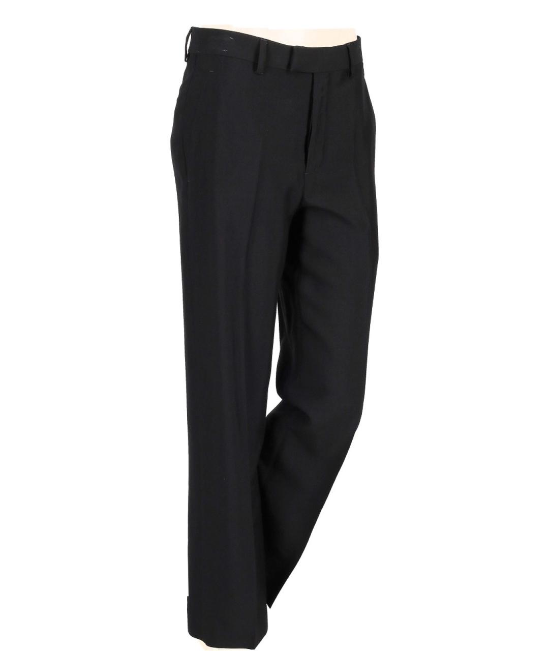 ANN DEMEULEMEESTER Черные вискозные брюки широкие, фото 4