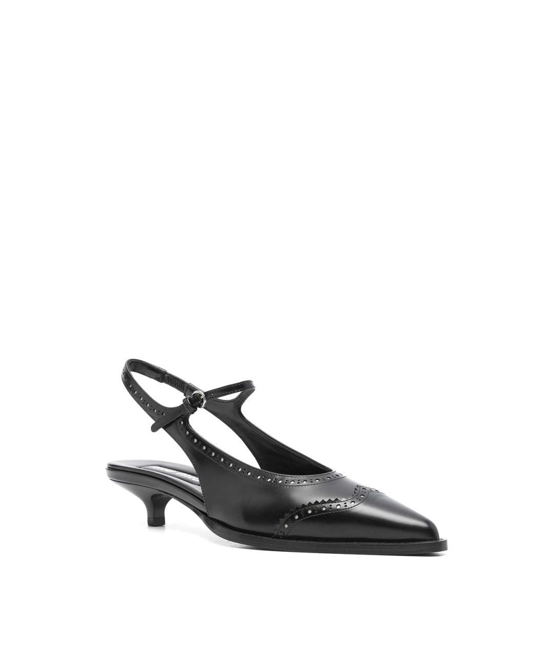 MIU MIU Черные кожаные туфли, фото 2