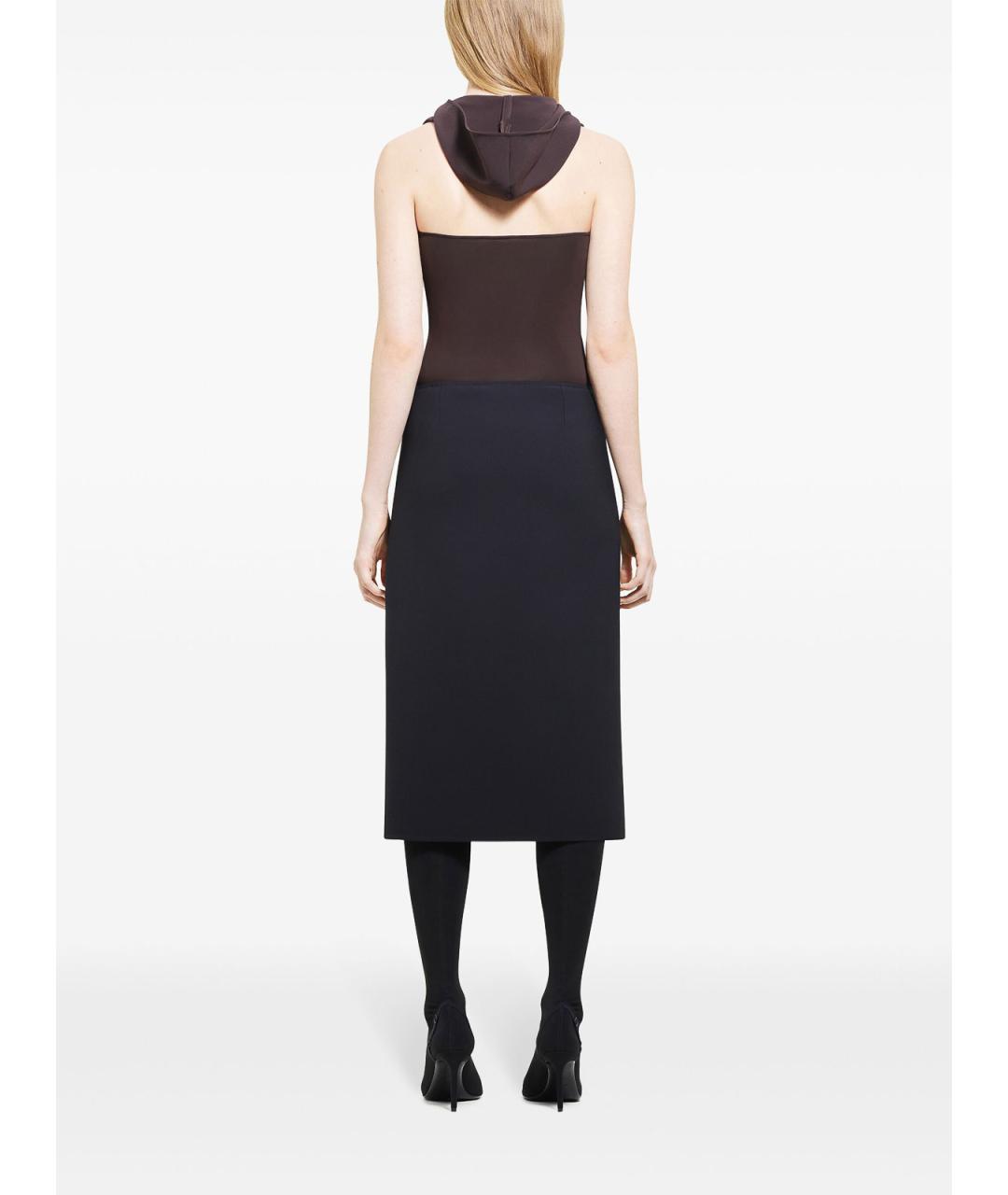 COURREGES Коричневое полиэстеровое боди, фото 4