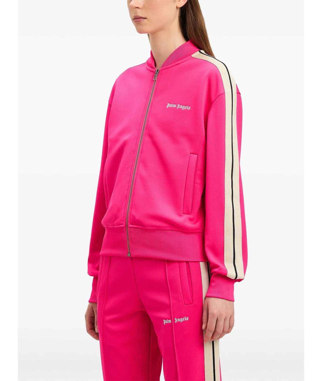 PALM ANGELS Фуксия полиэстеровая куртка, фото 4