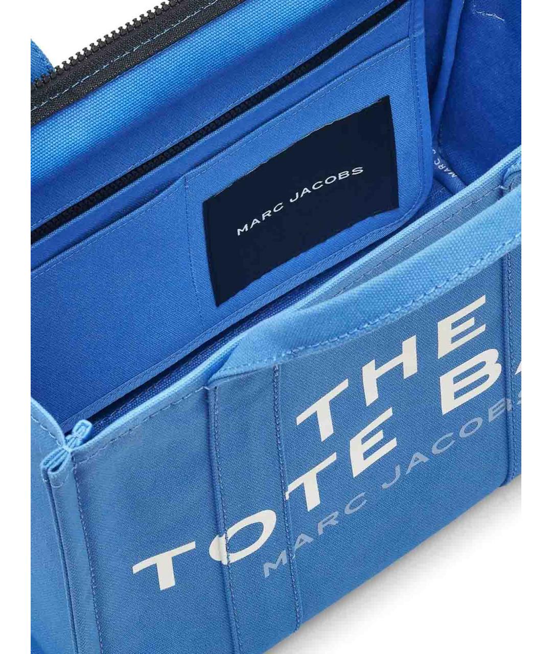 MARC JACOBS Синяя хлопковая сумка тоут, фото 4