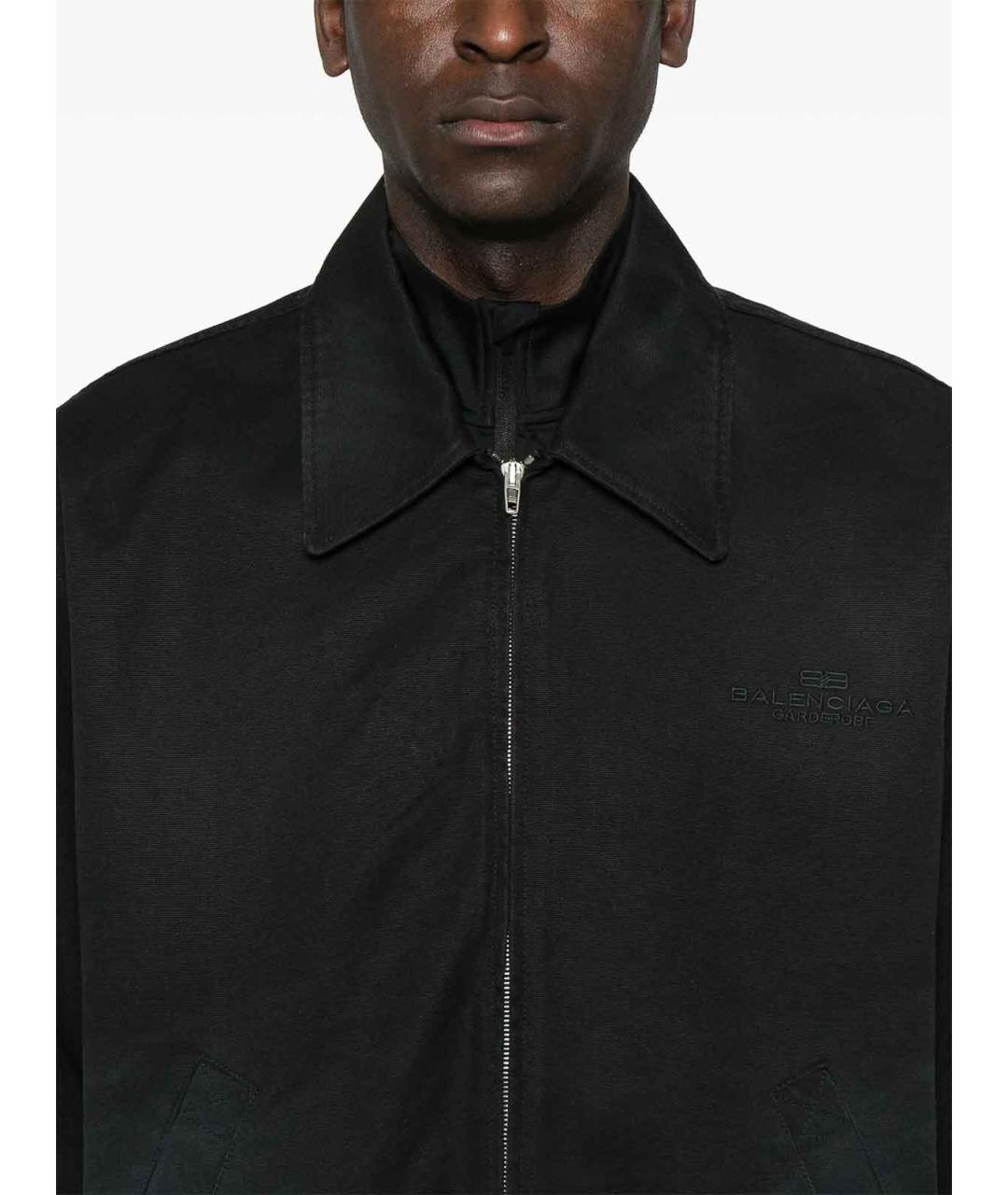 BALENCIAGA Черная хлопковая куртка, фото 5