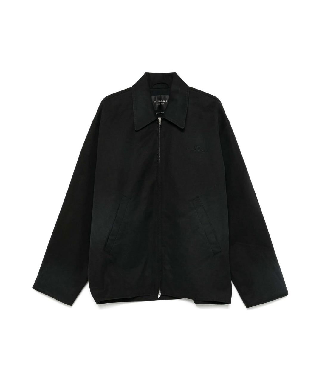 BALENCIAGA Черная хлопковая куртка, фото 1