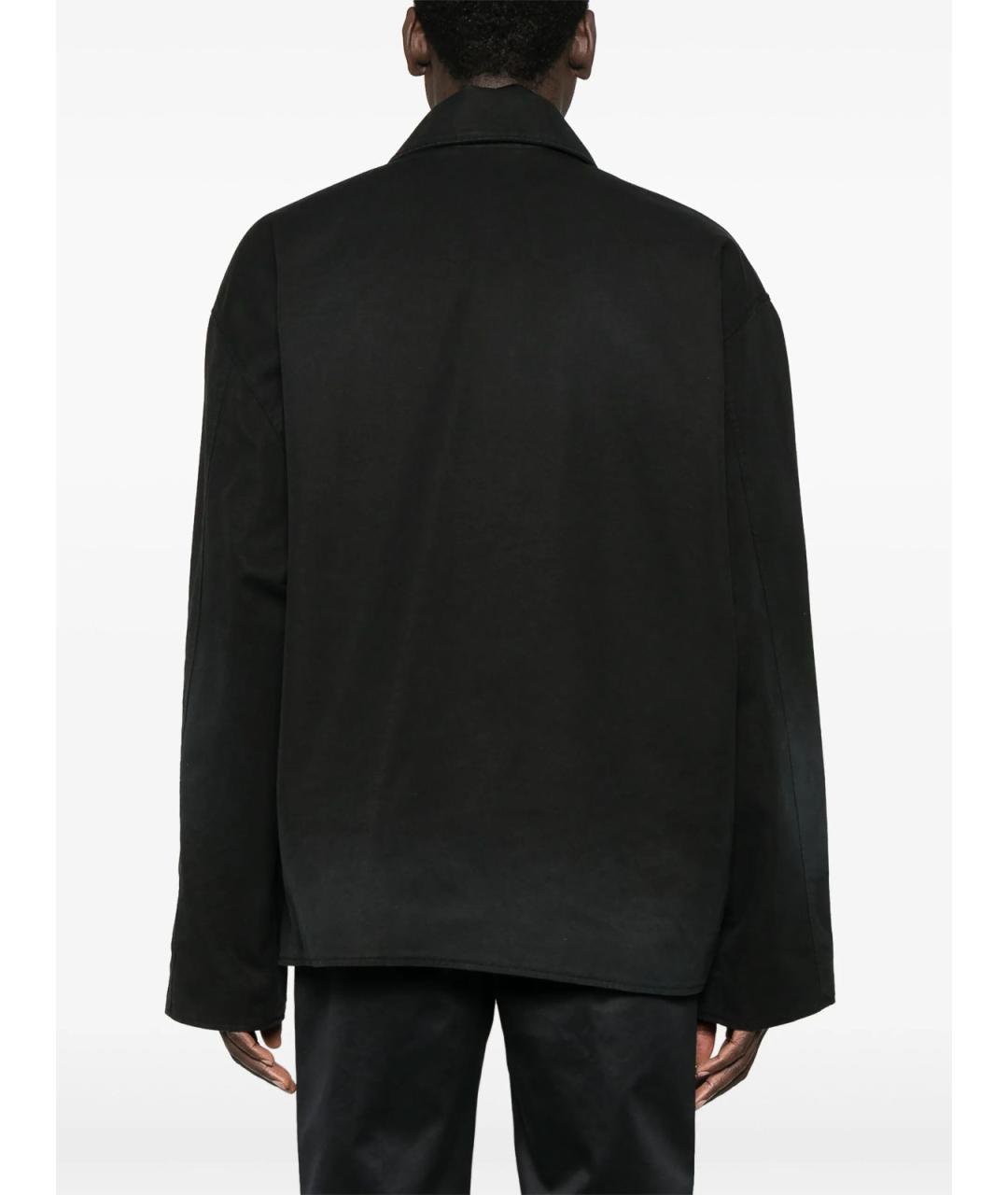 BALENCIAGA Черная хлопковая куртка, фото 4