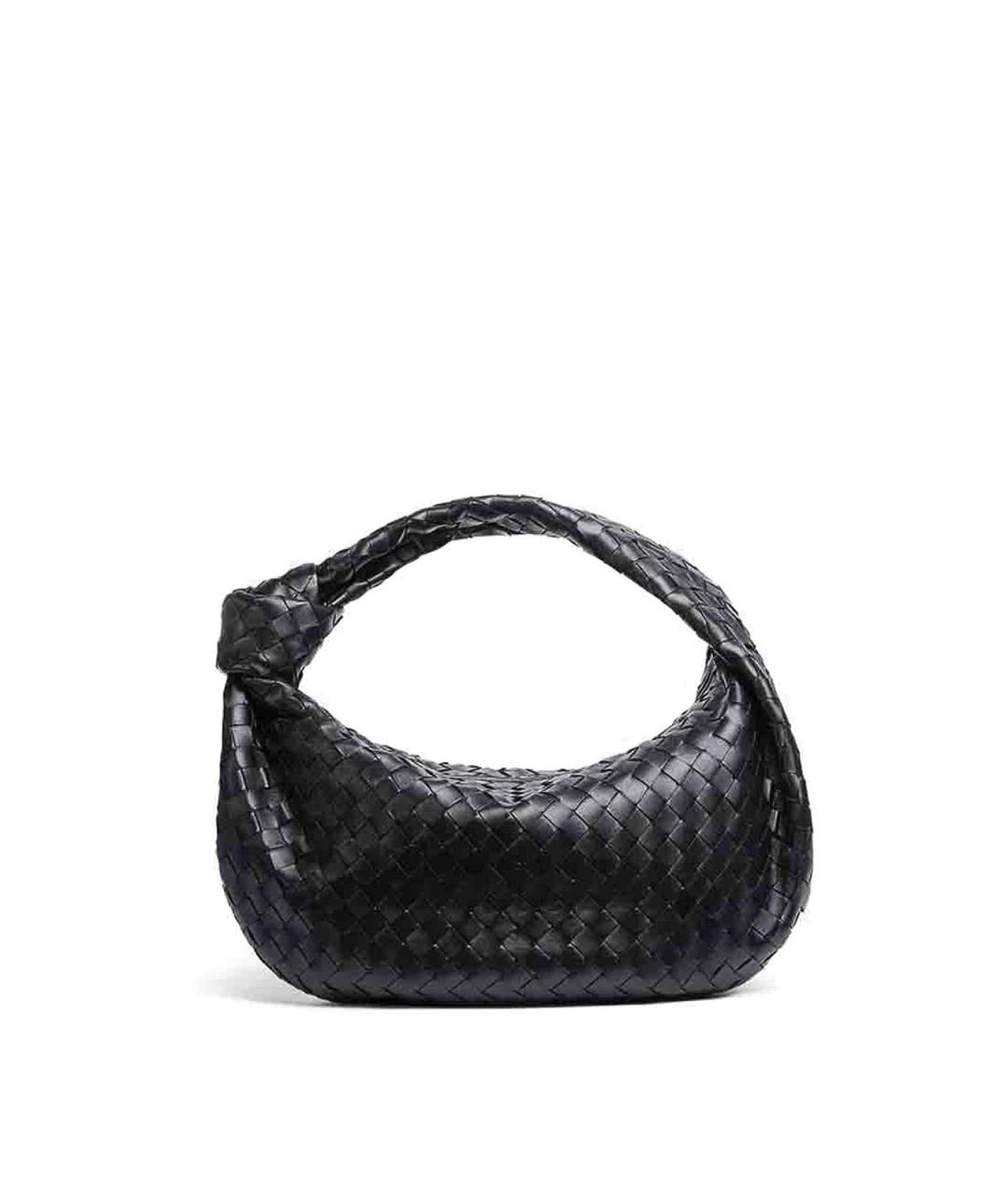 BOTTEGA VENETA Черная кожаная сумка через плечо, фото 1