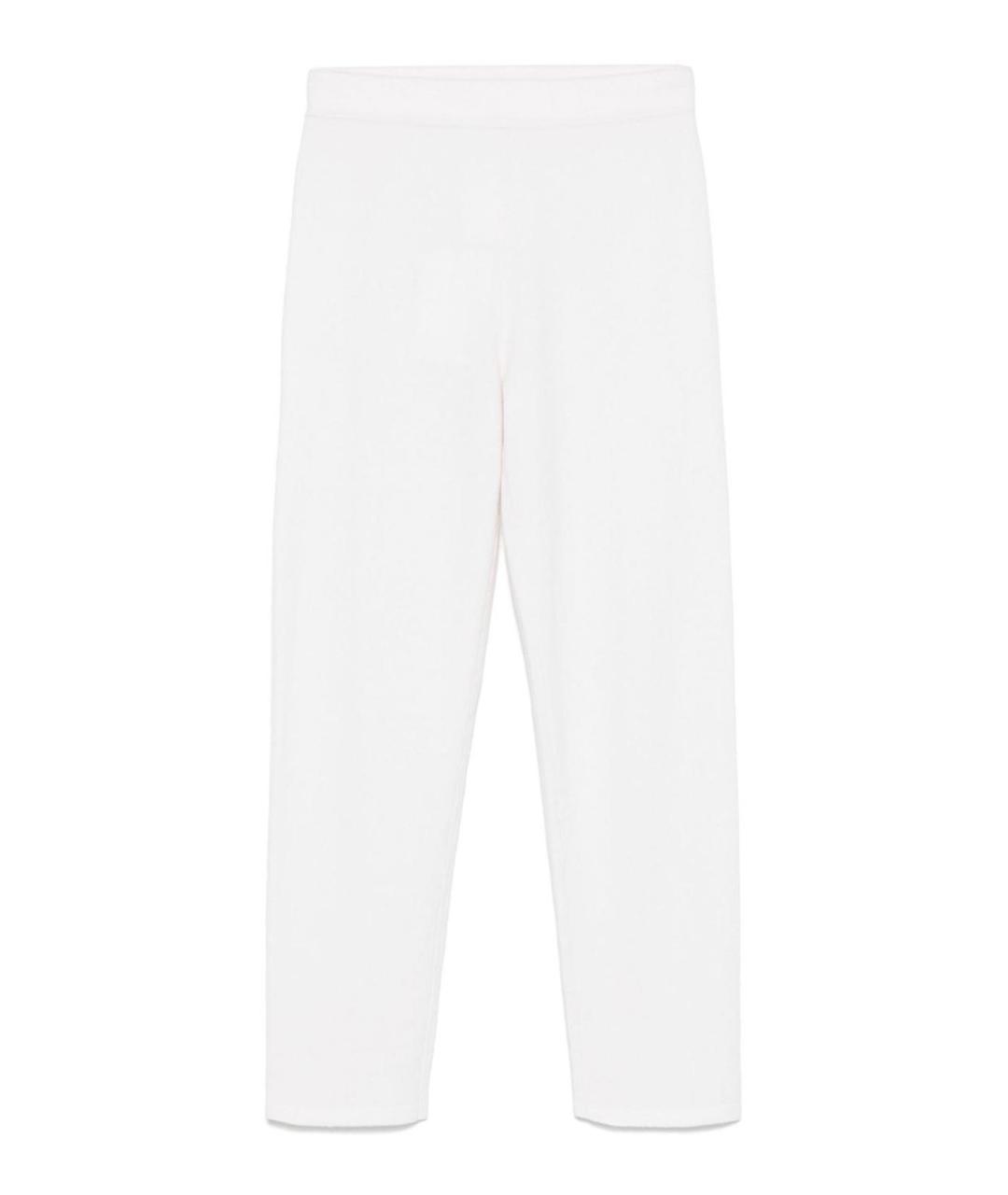 MAX MARA Белые кашемировые брюки широкие, фото 1