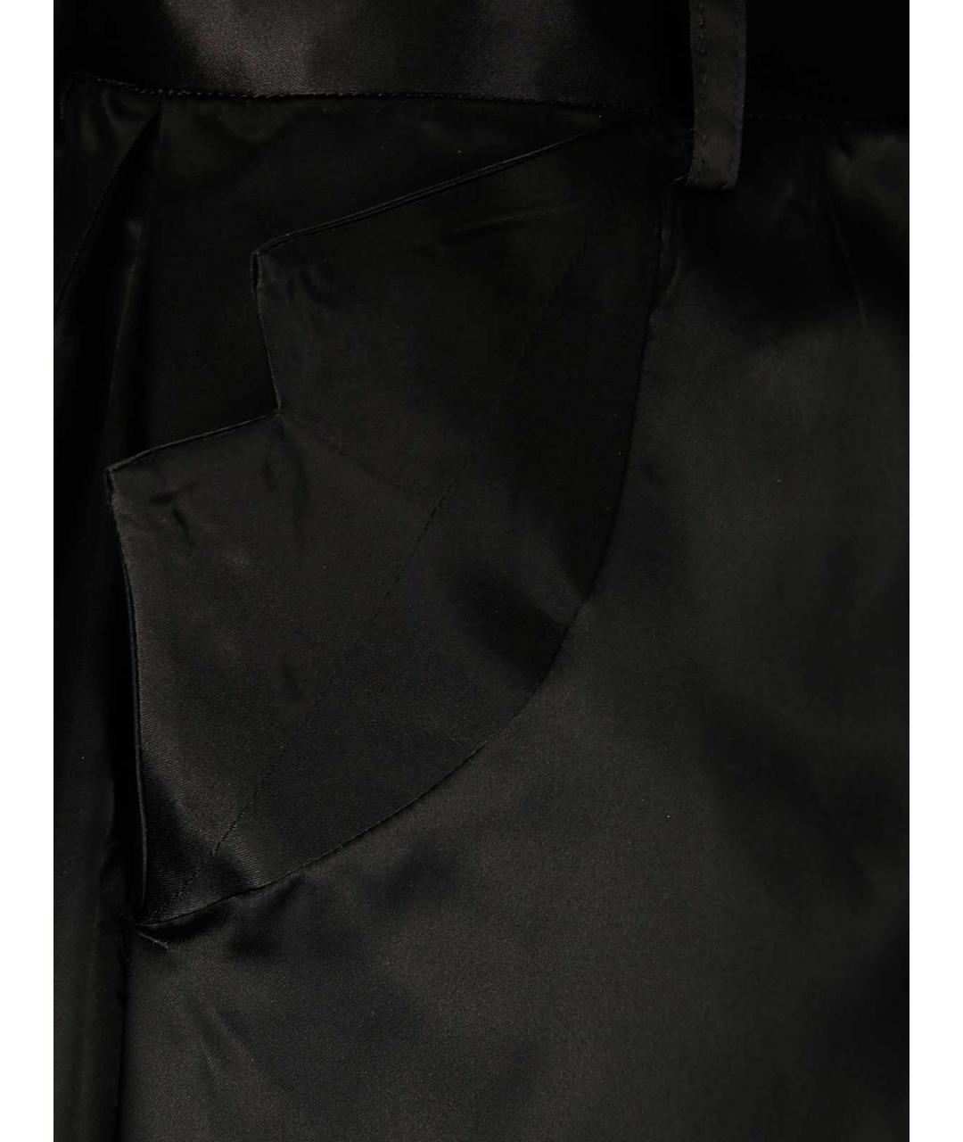 COMME DES GARÇONS Черные ацетатные шорты, фото 3