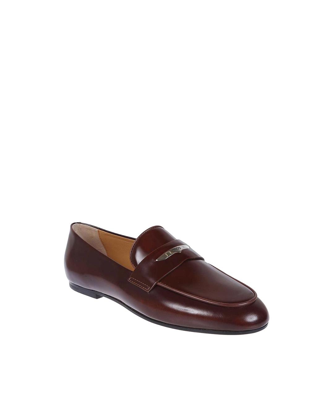 TOD'S Коричневые кожаные лоферы, фото 2