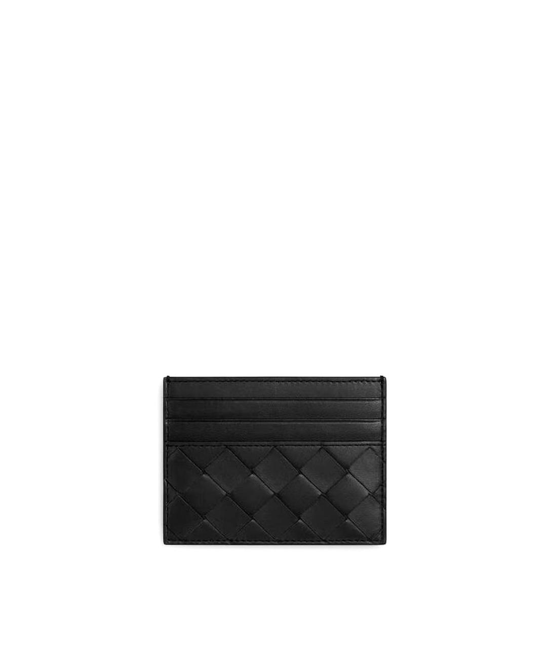 BOTTEGA VENETA Черный кожаный кардхолдер, фото 1