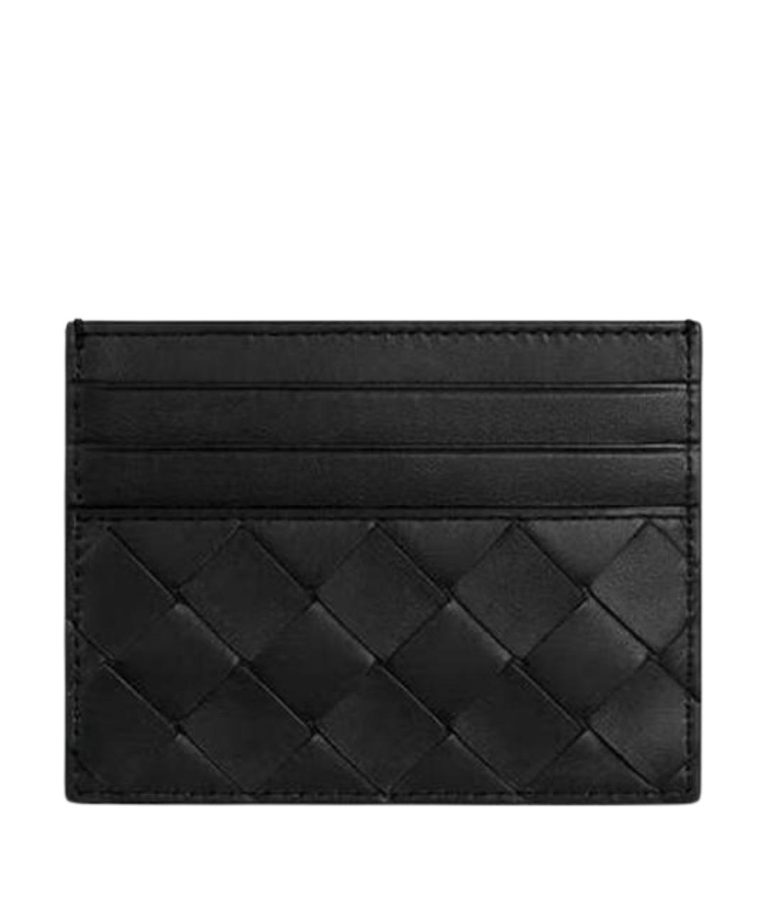 BOTTEGA VENETA Черный кожаный кардхолдер, фото 2