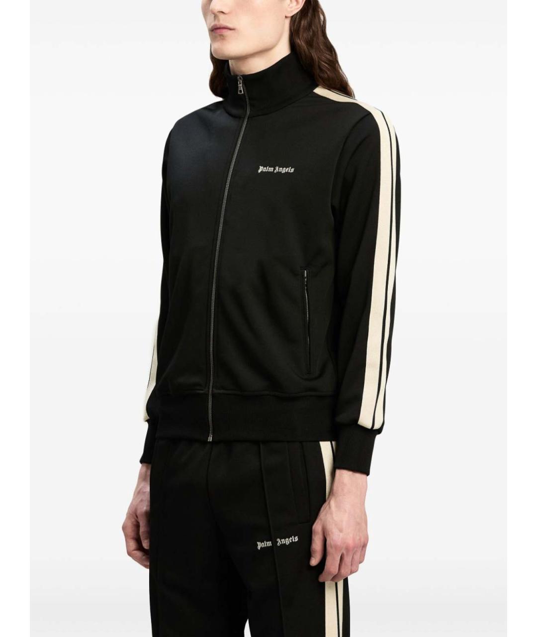 PALM ANGELS Черная полиэстеровая спортивная куртка, фото 6