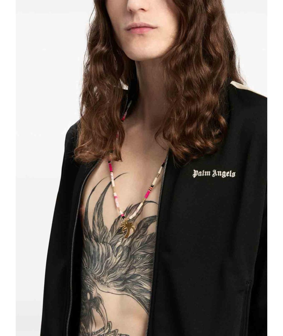 PALM ANGELS Черная полиэстеровая спортивная куртка, фото 4