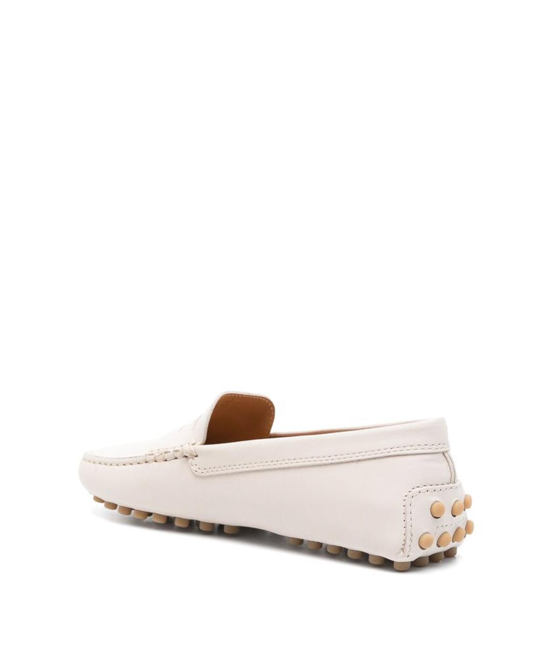 TOD'S Бежевые кожаные лоферы, фото 3