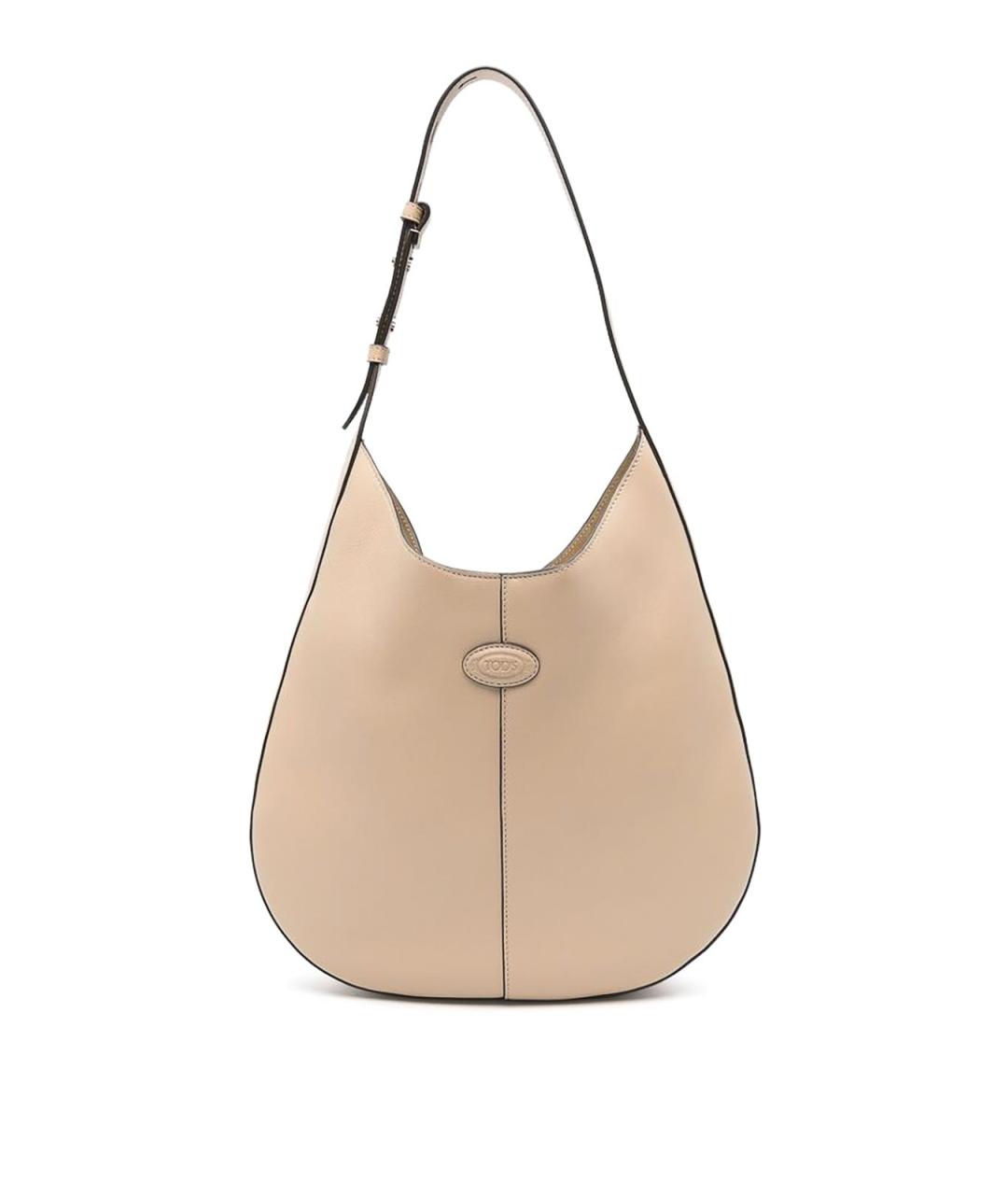 TOD'S Бежевая кожаная сумка через плечо, фото 1
