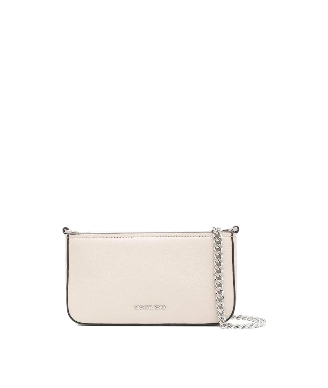 MICHAEL KORS Бежевая кожаная сумка через плечо, фото 1