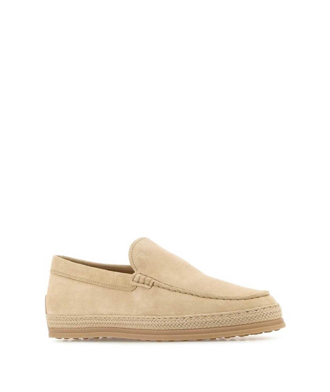 TOD'S Бежевые кожаные лоферы, фото 2