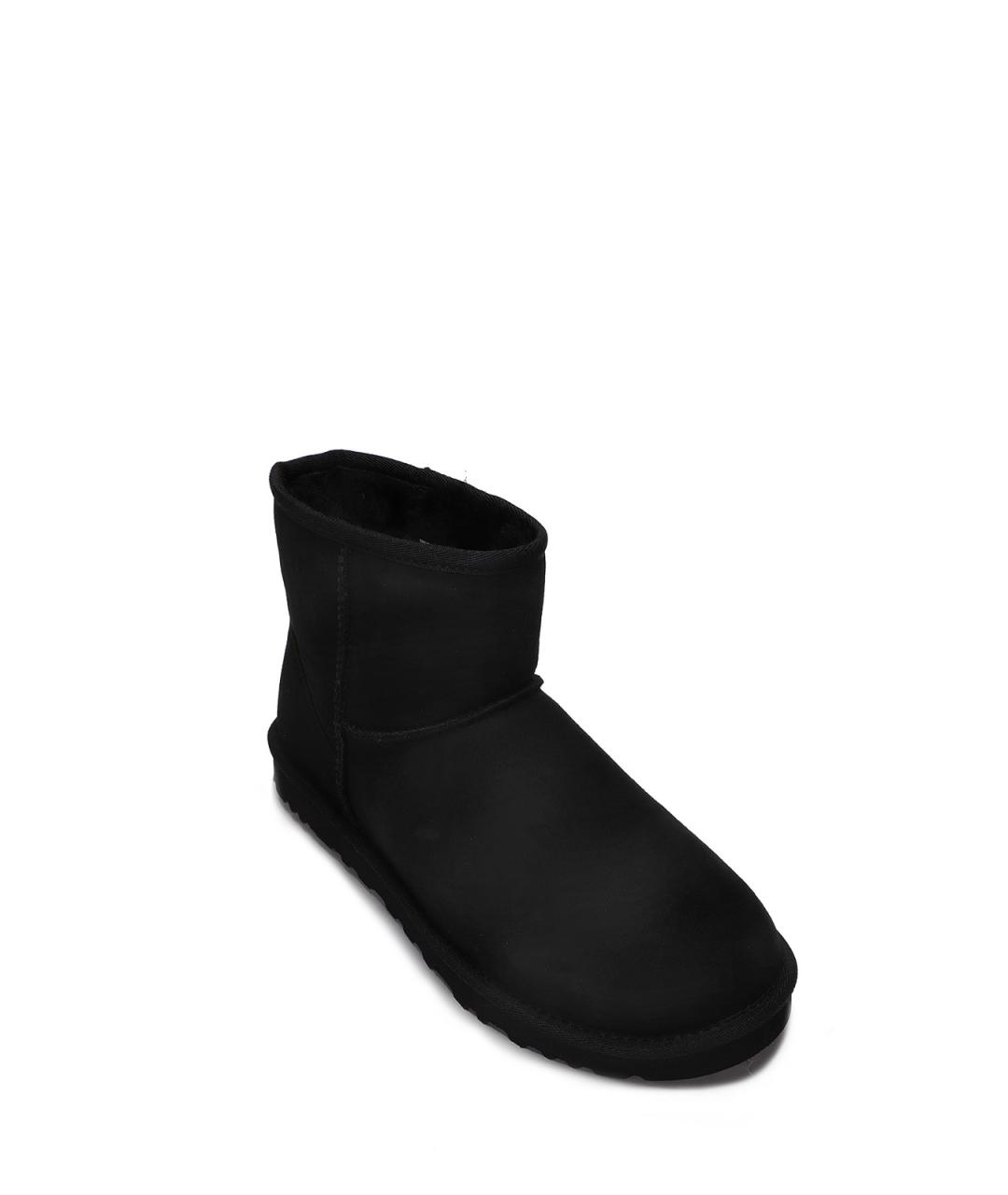 UGG Черные кожаные низкие ботинки, фото 2