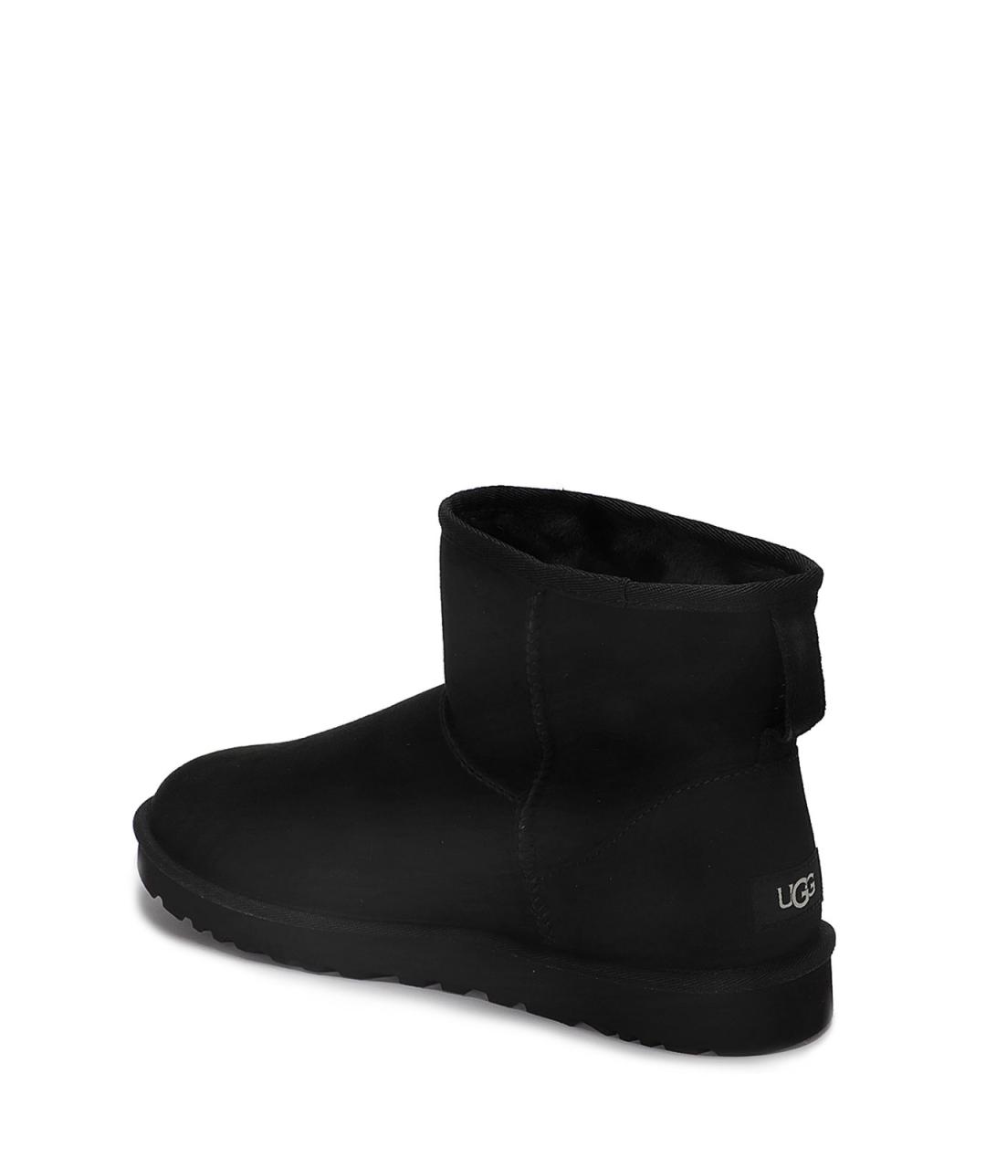 UGG Черные кожаные низкие ботинки, фото 3