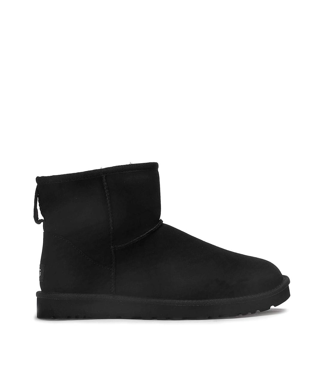 UGG Черные кожаные низкие ботинки, фото 1