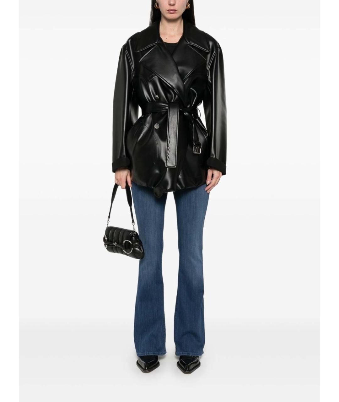 7 FOR ALL MANKIND Синие хлопковые джинсы клеш, фото 2