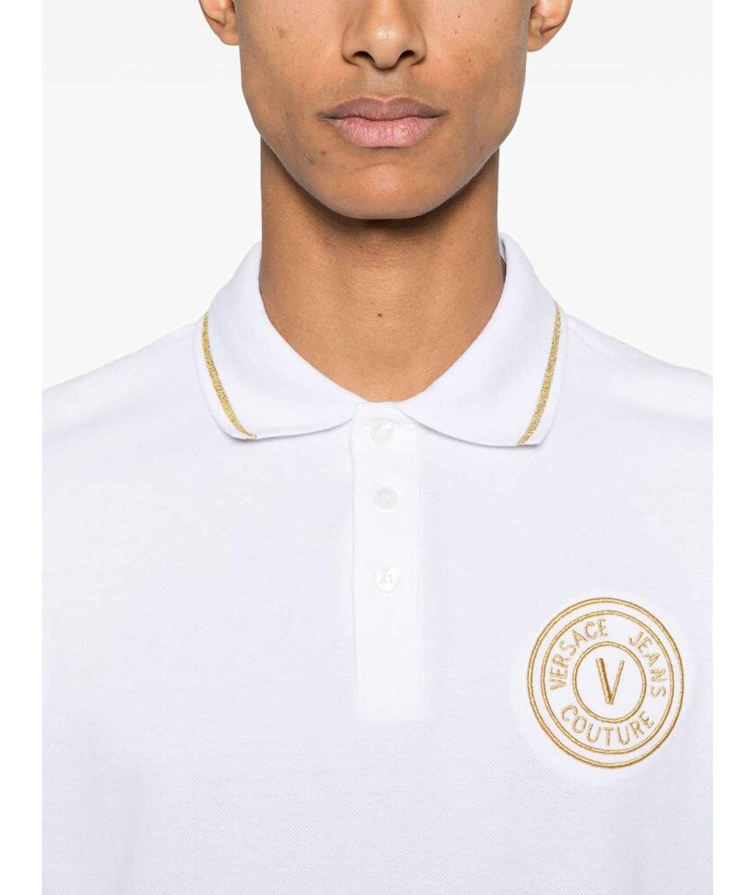 VERSACE JEANS COUTURE Белый полиэстеровый джемпер / свитер, фото 4