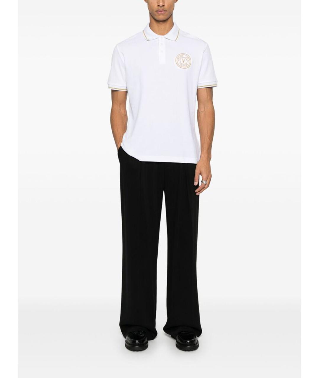 VERSACE JEANS COUTURE Белый полиэстеровый джемпер / свитер, фото 3