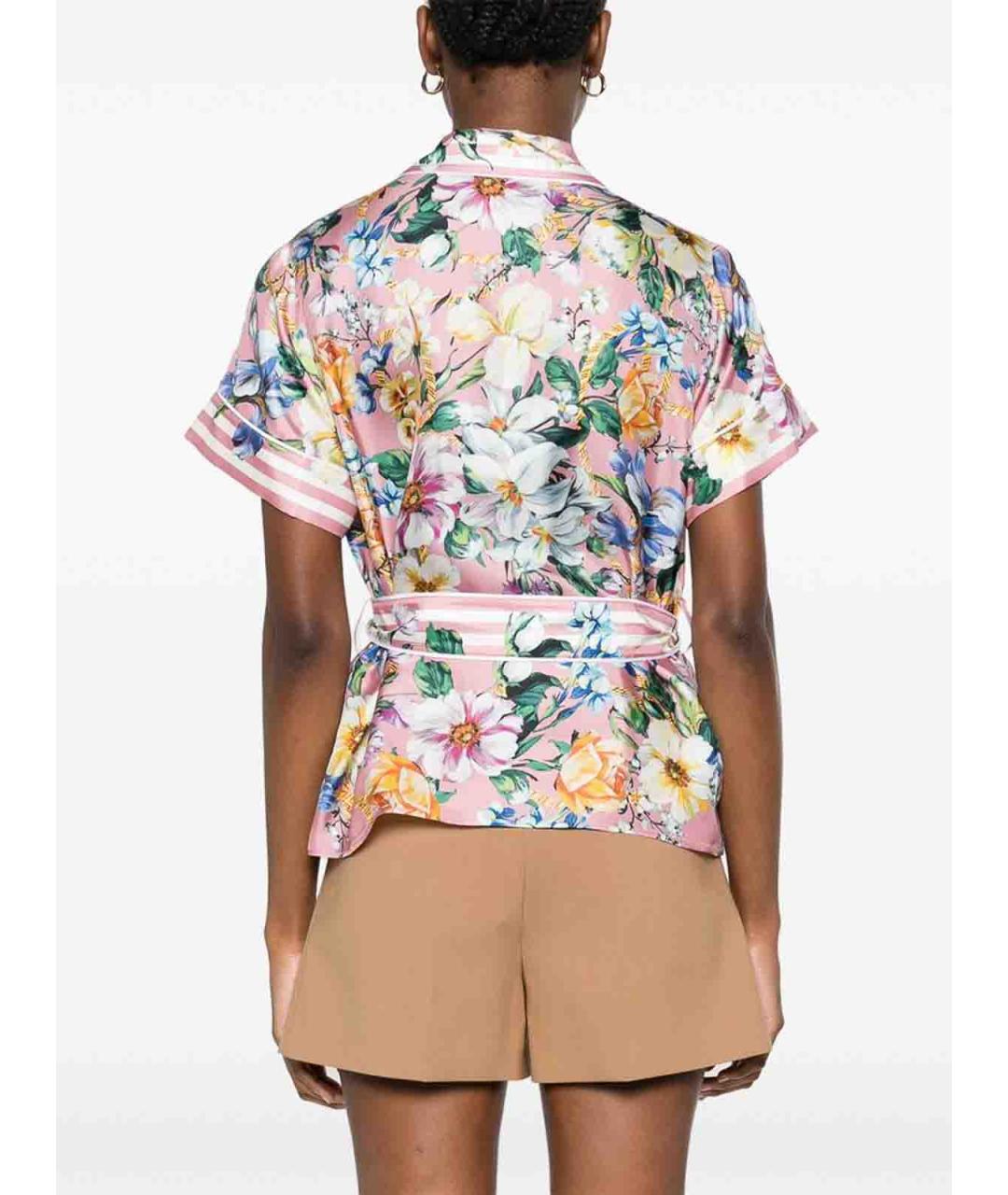 DOLCE&GABBANA Розовая шелковая блузы, фото 2