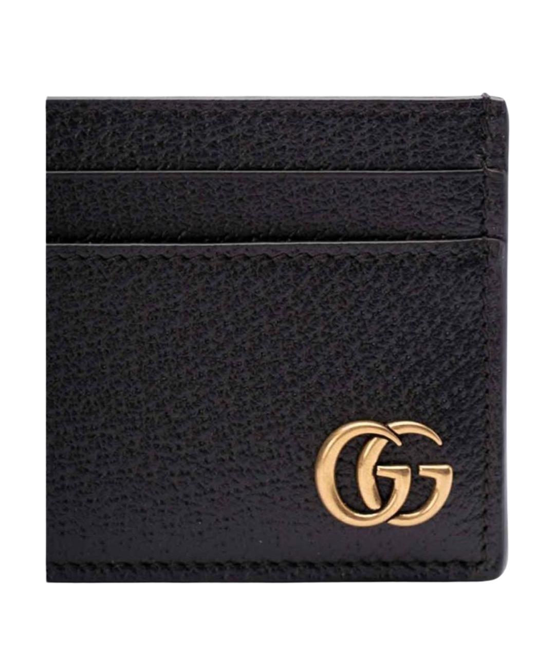 GUCCI Черный кожаный кардхолдер, фото 3