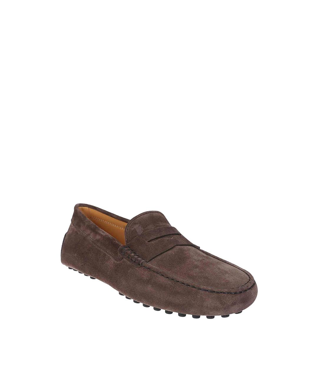 TOD'S Коричневые кожаные лоферы, фото 2