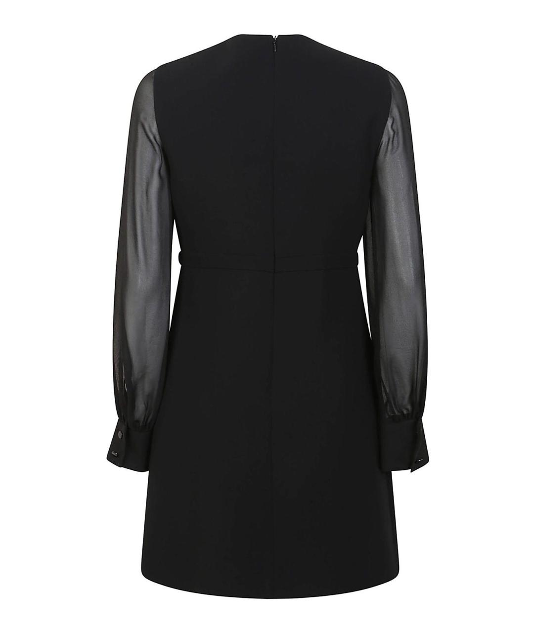 MAX MARA Черное полиэстеровое коктейльное платье, фото 2