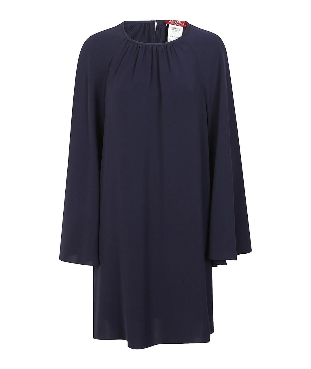 MAX MARA Синее полиэстеровое повседневное платье, фото 1