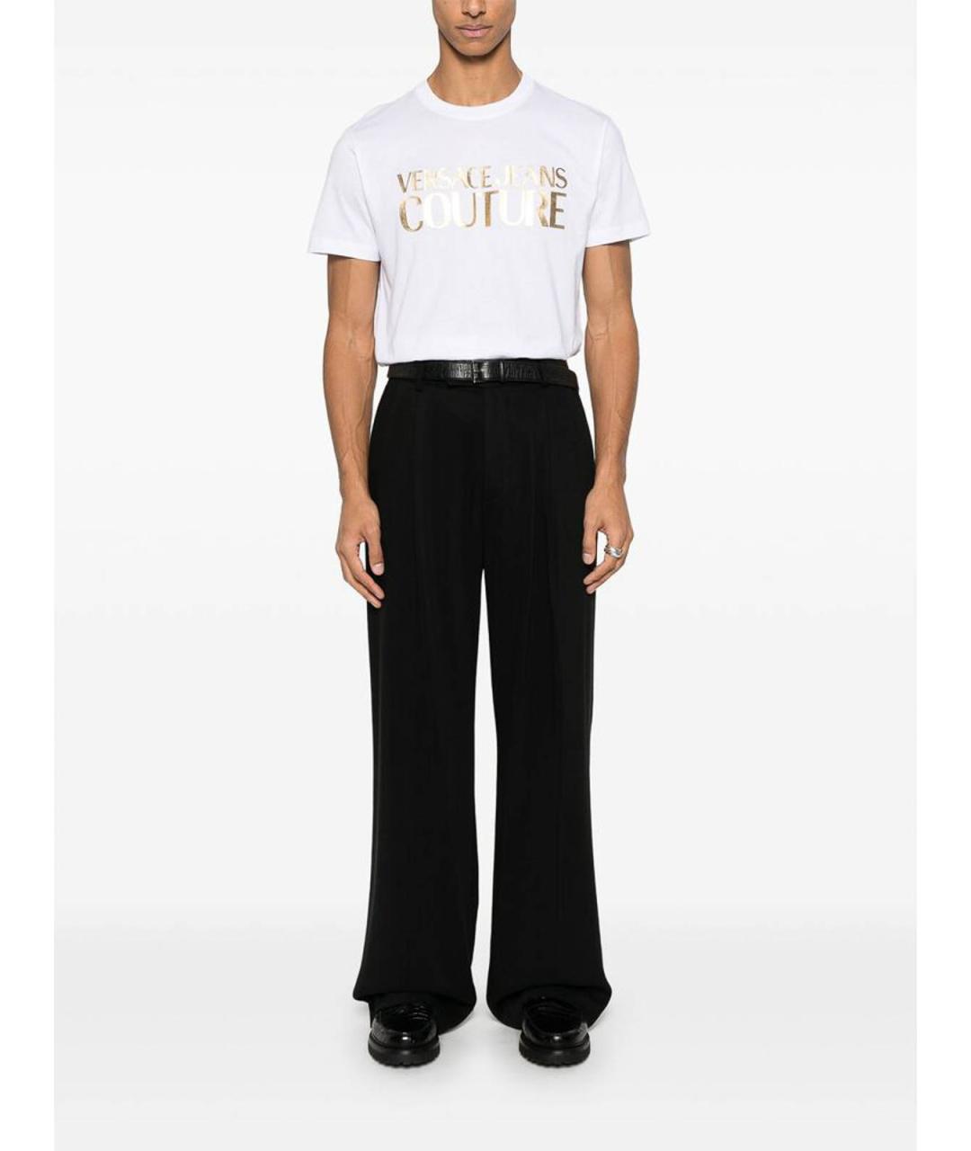 VERSACE JEANS COUTURE Белая хлопковая футболка, фото 3