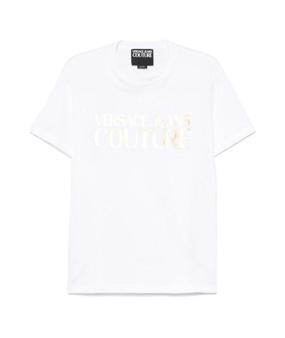 VERSACE JEANS COUTURE Белая хлопковая футболка, фото 1