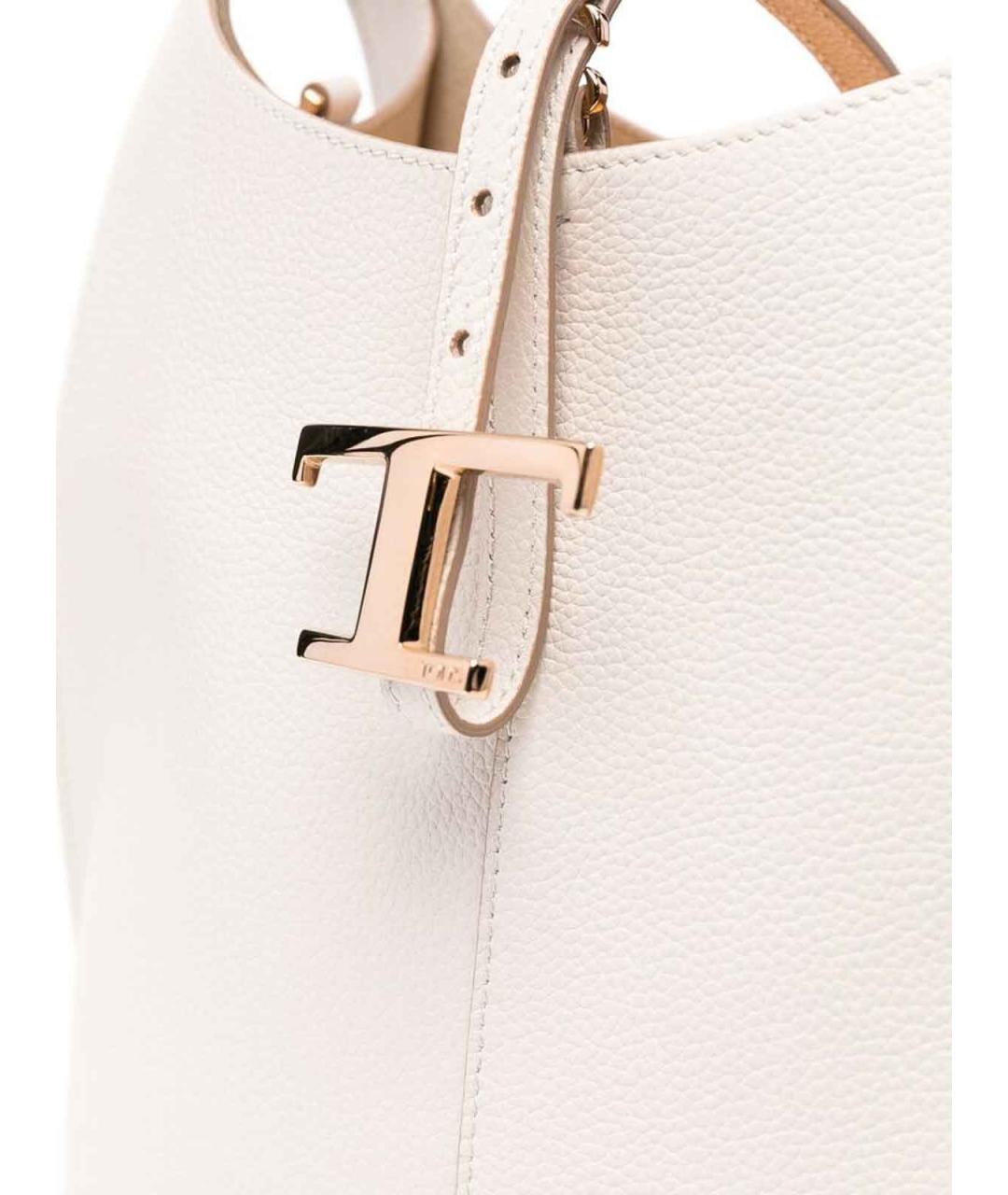 TOD'S Белая кожаная сумка через плечо, фото 2