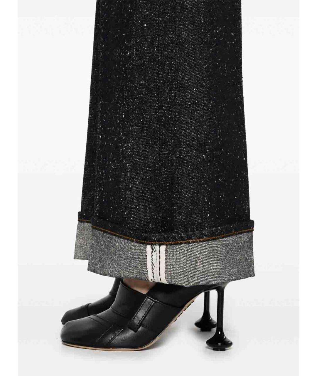 BURBERRY Темно-синие хлопковые прямые джинсы, фото 3
