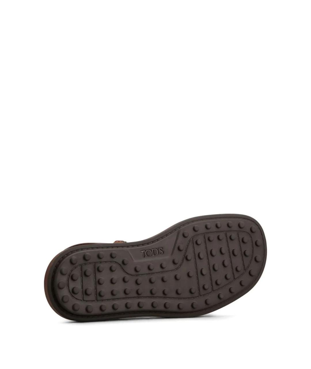 TOD'S Коричневые кожаные сандалии, фото 4