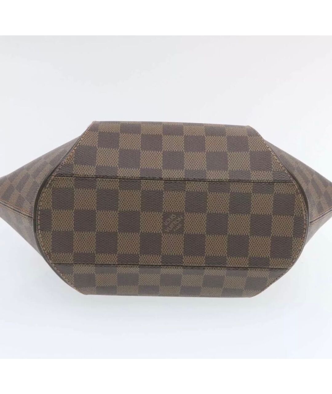 LOUIS VUITTON PRE-OWNED Коричневая кожаная сумка тоут, фото 6