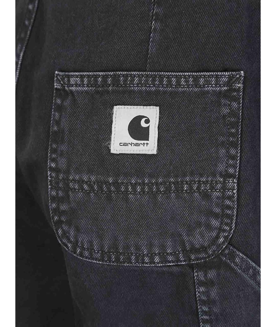CARHARTT Черные хлопковые прямые джинсы, фото 3