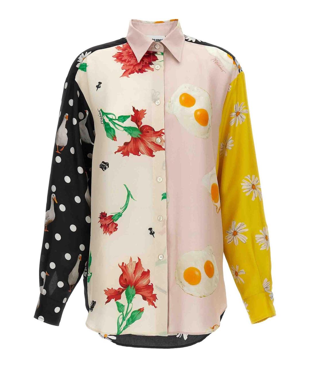 MOSCHINO Мульти шелковая рубашка, фото 1