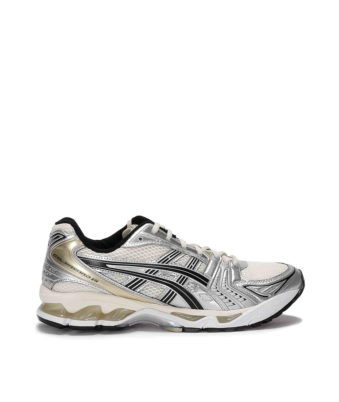 ASICS Серебряные кожаные кроссовки, фото 1