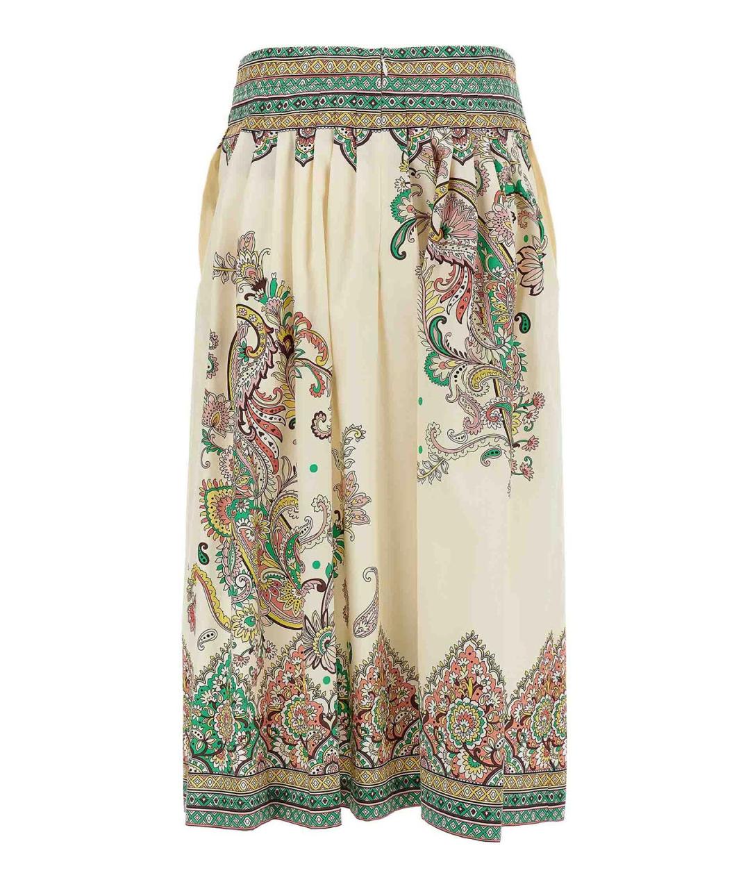 ETRO Мульти хлопковая юбка миди, фото 2