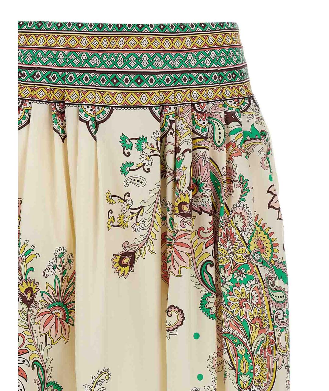 ETRO Мульти хлопковая юбка миди, фото 3